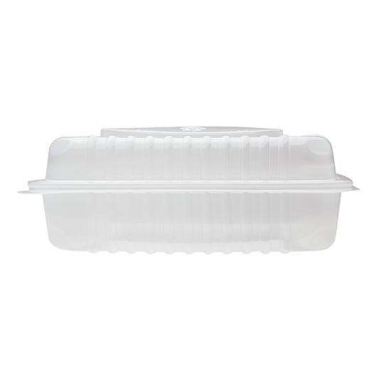 9''x9'' Hinged To Go Box - Extra Large Clamshell Containers - Karat PP Plastic - 200 ct-Karat