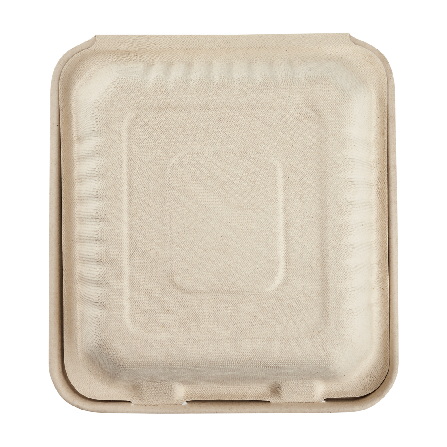 Large Biodegradable 3 Compartment Takeout Boxes - Karat Earth 8''x8'' Bagasse Hinged Containers - 200 ct-Karat