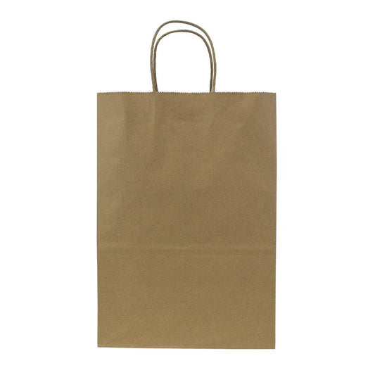 Karat Laguna (Medium) Paper Shopping Bags - Kraft - 250 ct-Karat