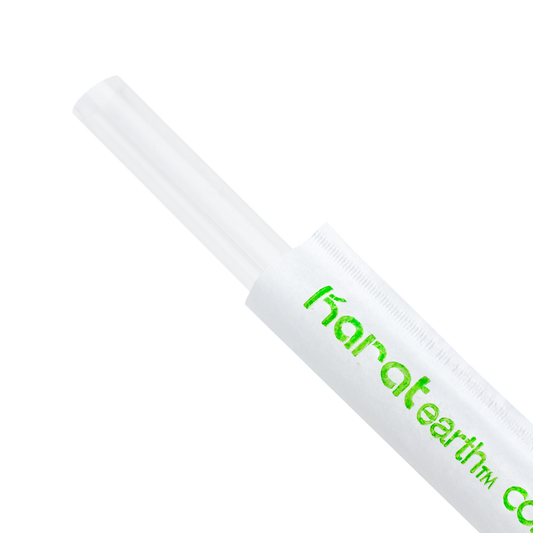 Clear PLA Colossal Straws - Karat Earth 9" PLA Colossal Straws (10mm) - Clear - Paper Wrapped-Karat