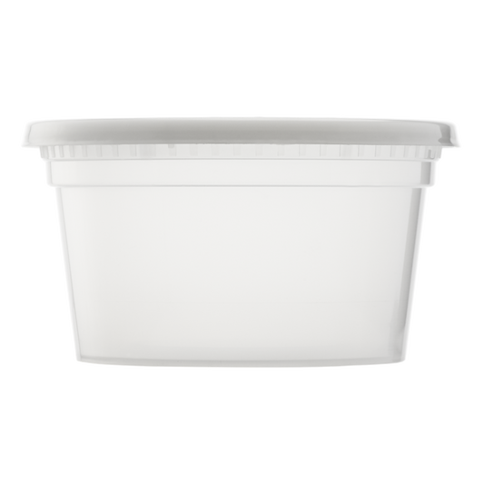 12oz Injection Molded Deli Containers with Lids - 12 oz Soup Containers - 240 ct-Karat