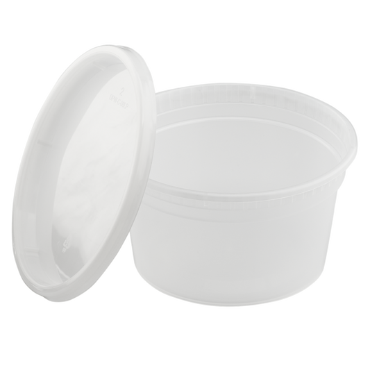 12oz Injection Molded Deli Containers with Lids - 12 oz Soup Containers - 240 ct-Karat