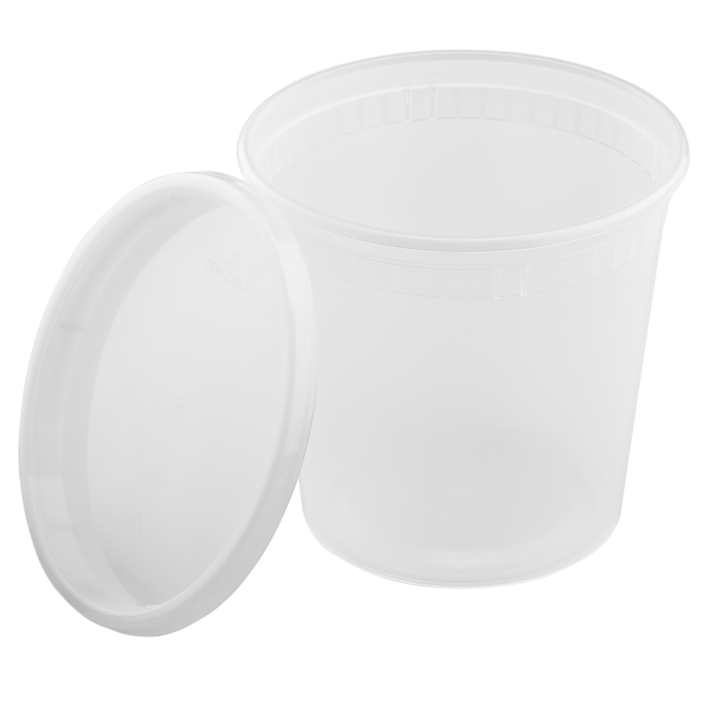 24oz Injection Molded Deli Containers with Lids - 24 oz Plastic Soup Containers - 240 ct-Karat