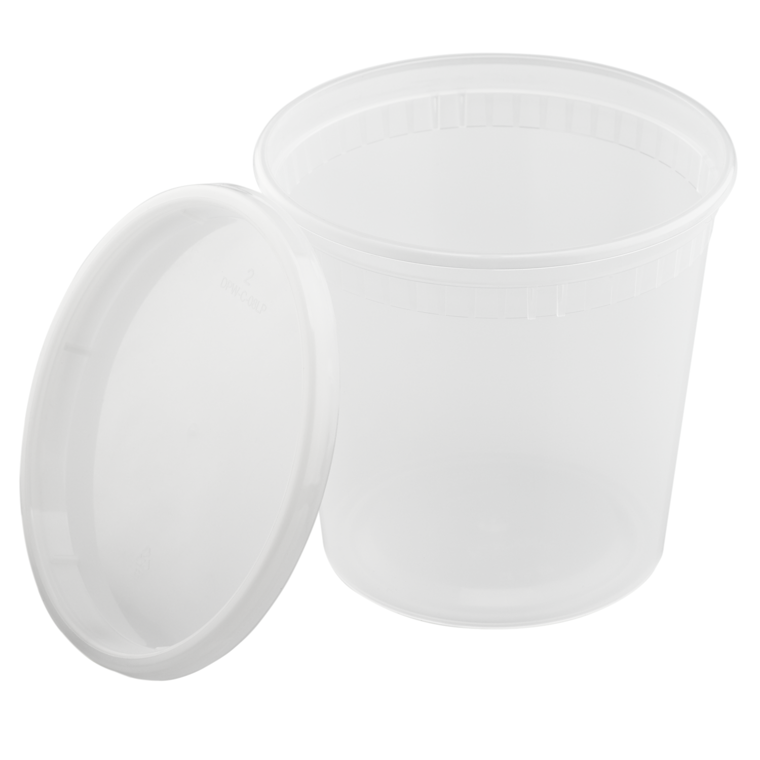 24oz Injection Molded Deli Containers with Lids - 24 oz Plastic Soup Containers - 240 ct-Karat