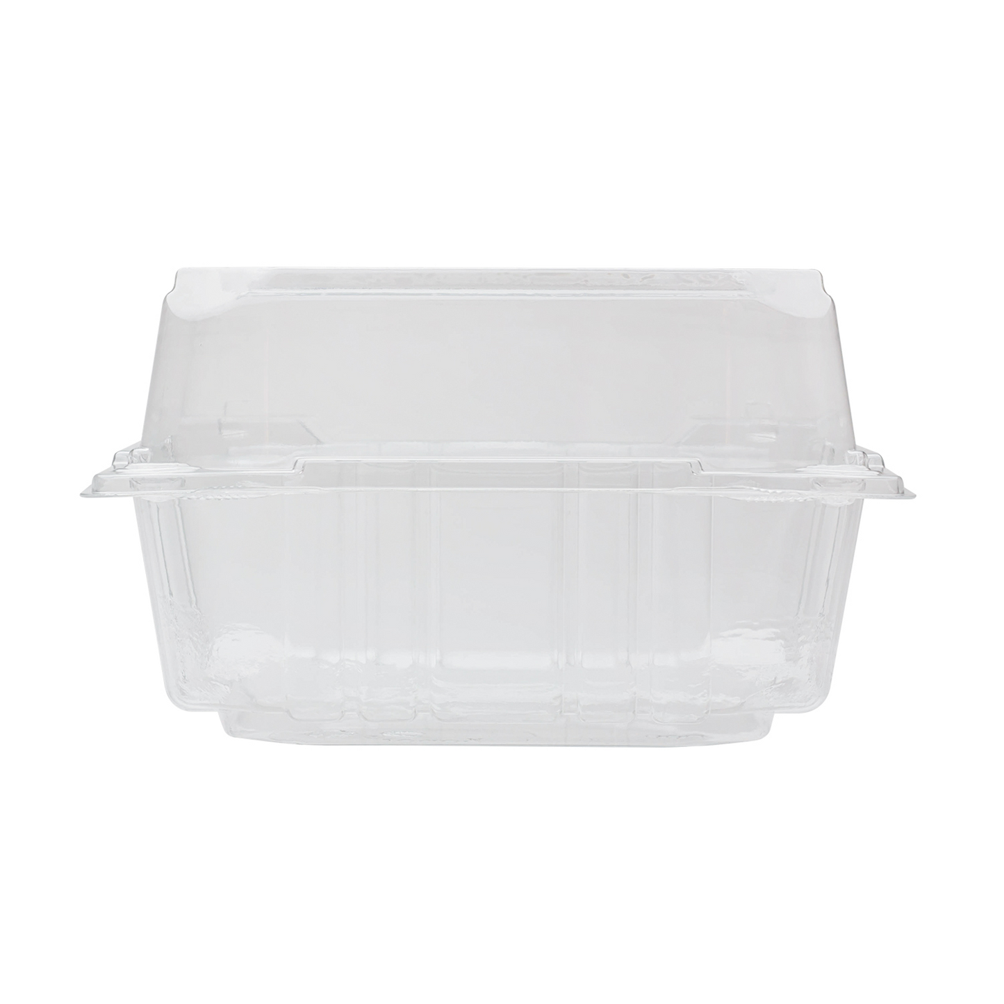 6'' x 6'' Hinged Containers - Small Clamshell Takeout Boxes - Karat PET Plastic - 500 ct-Karat