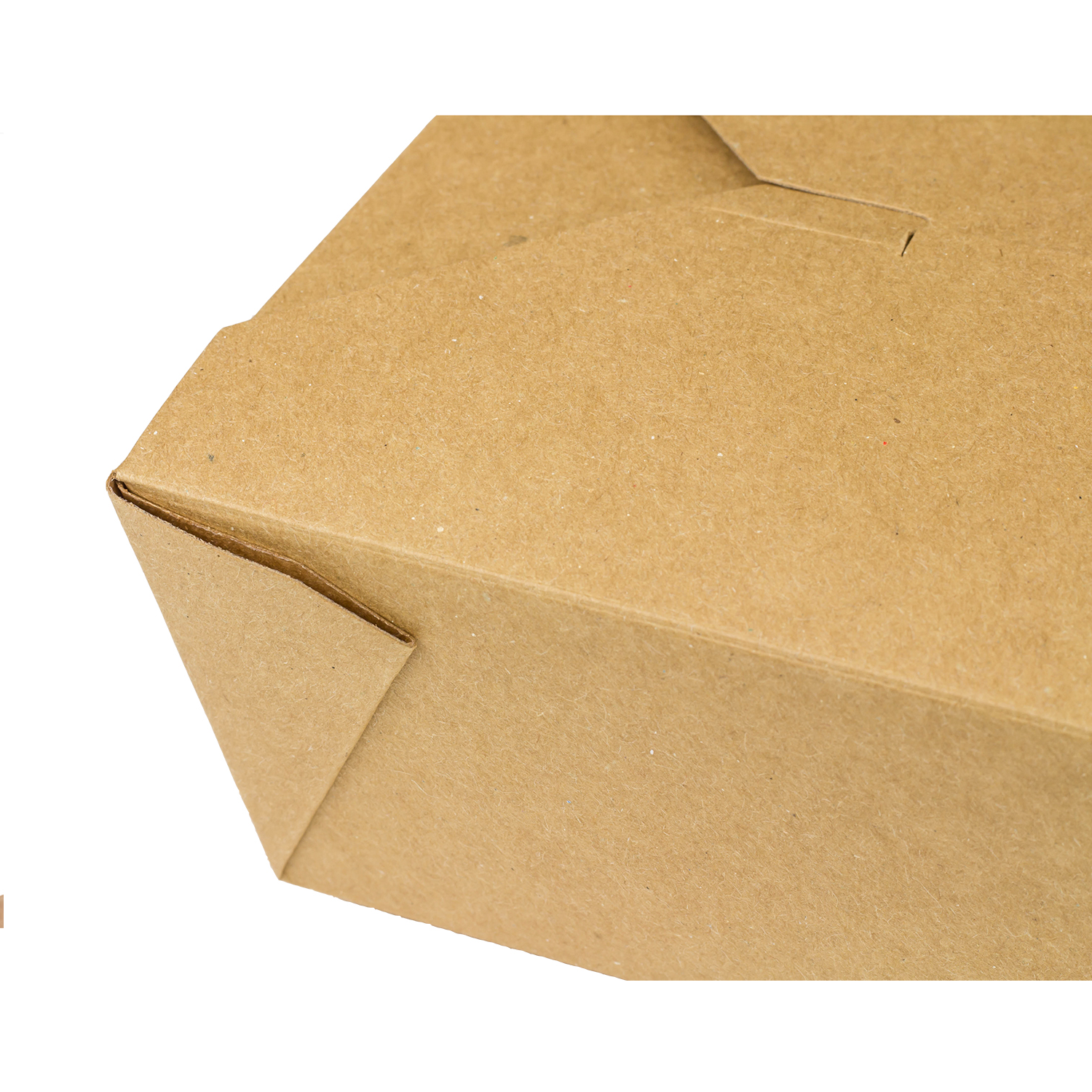 Kraft Microwavable Folded Paper #8 Takeout Containers - Karat Fold-To-Go Box - 48oz - 5.9" X 4.6" X 2.4" - 300 Count-Karat