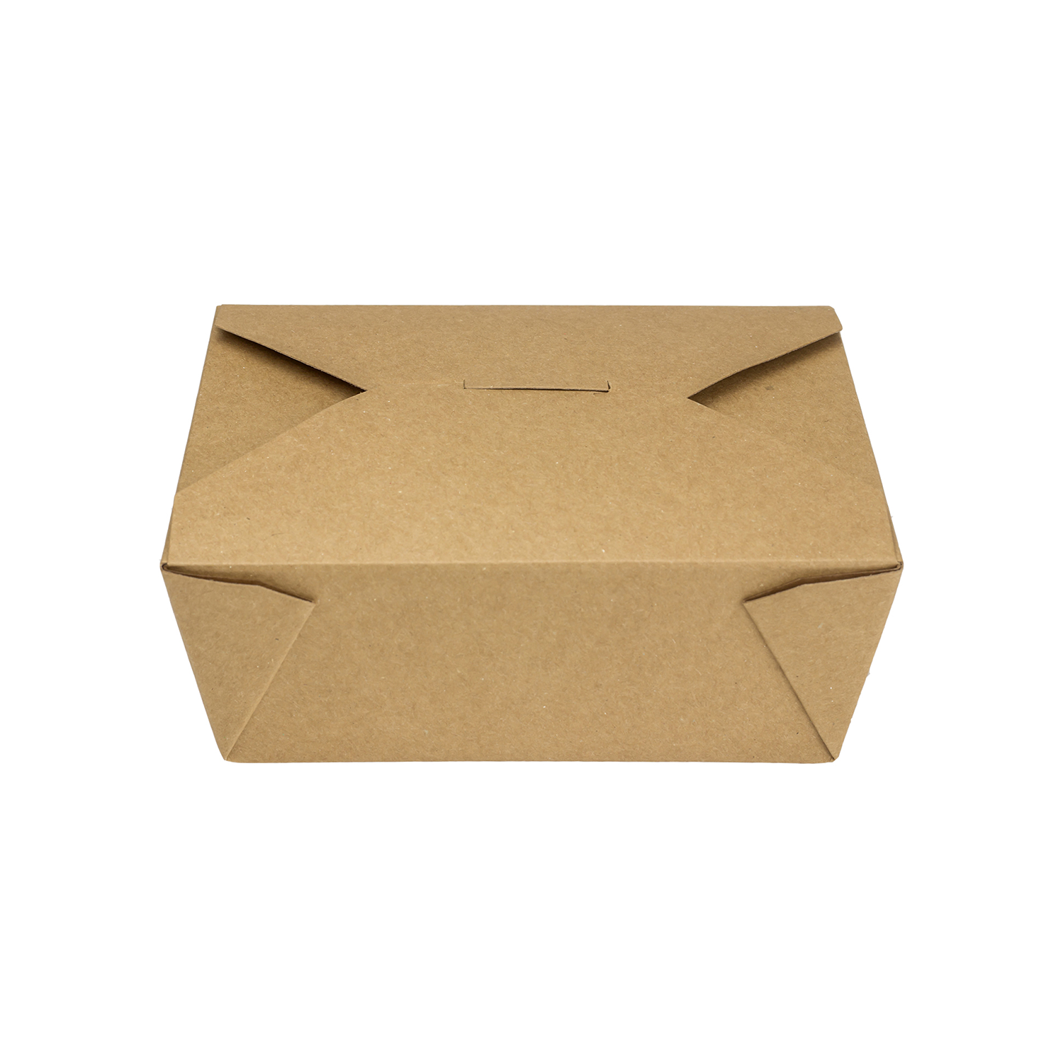 Kraft Microwavable Folded Paper #8 Takeout Containers - Karat Fold-To-Go Box - 48oz - 5.9" X 4.6" X 2.4" - 300 Count-Karat