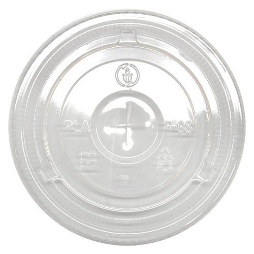 Karat Earth 12-24oz PLA Eco-Friendly Flat Lids (98mm) - 1,000 ct-Karat