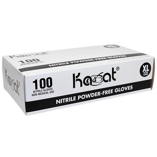 Karat nitrile powder free gloves blue x large 1000 count disposable gloves for restaurant food prep and cleaning