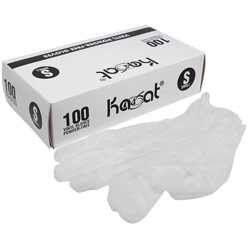 Karat vinyl powder free gloves clear small 1000 count disposable gloves for restaurant food prep and cleaning