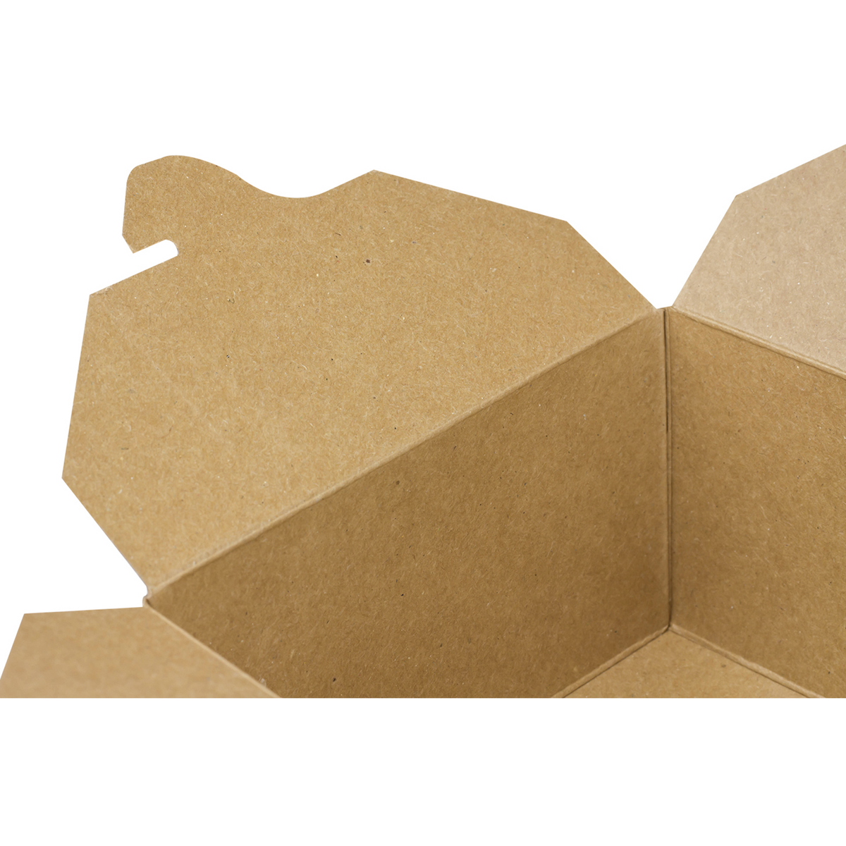 Kraft Microwavable Folded Paper #1 Takeout Boxes - Karat Small Fold-To-Go Container - 30oz - 4.3" X 3.5" X 2.4" - 450 Count-Karat