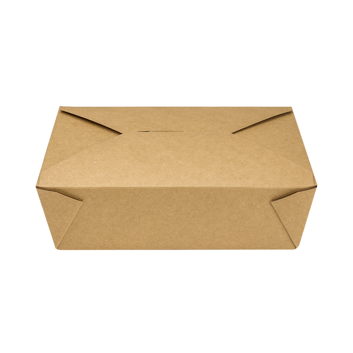 Kraft Microwavable Folded Paper #3 Take-Out Container - Karat Large Fold-To-Go Box - 76oz - 7.8" X 5.5" X 2.4" - 200 Count-Karat