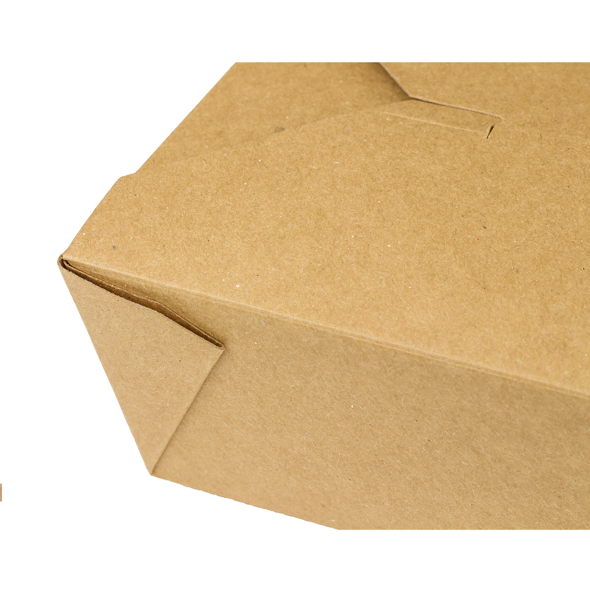 Kraft Microwavable Folded Paper #8 Takeout Containers - Karat Fold-To-Go Box - 48oz - 5.9" X 4.6" X 2.4" - 300 Count-Karat