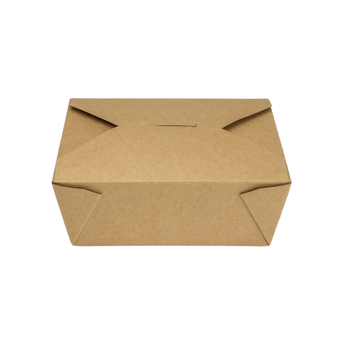 Kraft Microwavable Folded Paper #8 Takeout Containers - Karat Fold-To-Go Box - 48oz - 5.9" X 4.6" X 2.4" - 300 Count-Karat