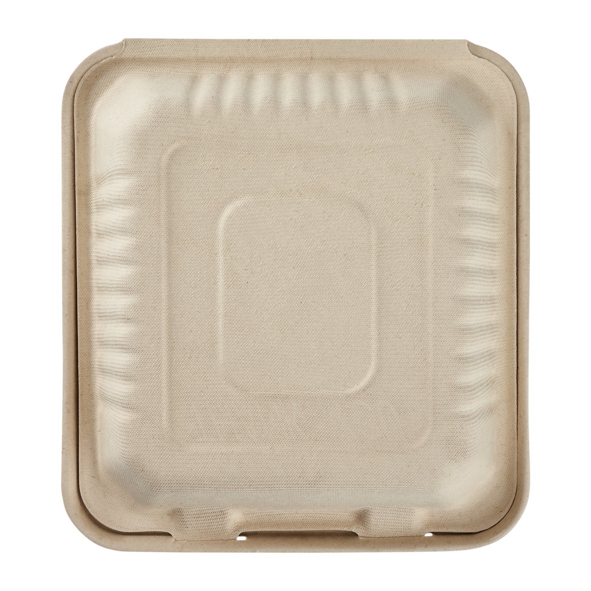 Large Biodegradable Takeout Boxes - Karat Earth 8''x8'' Compostable Bagasse Hinged Containers-Karat