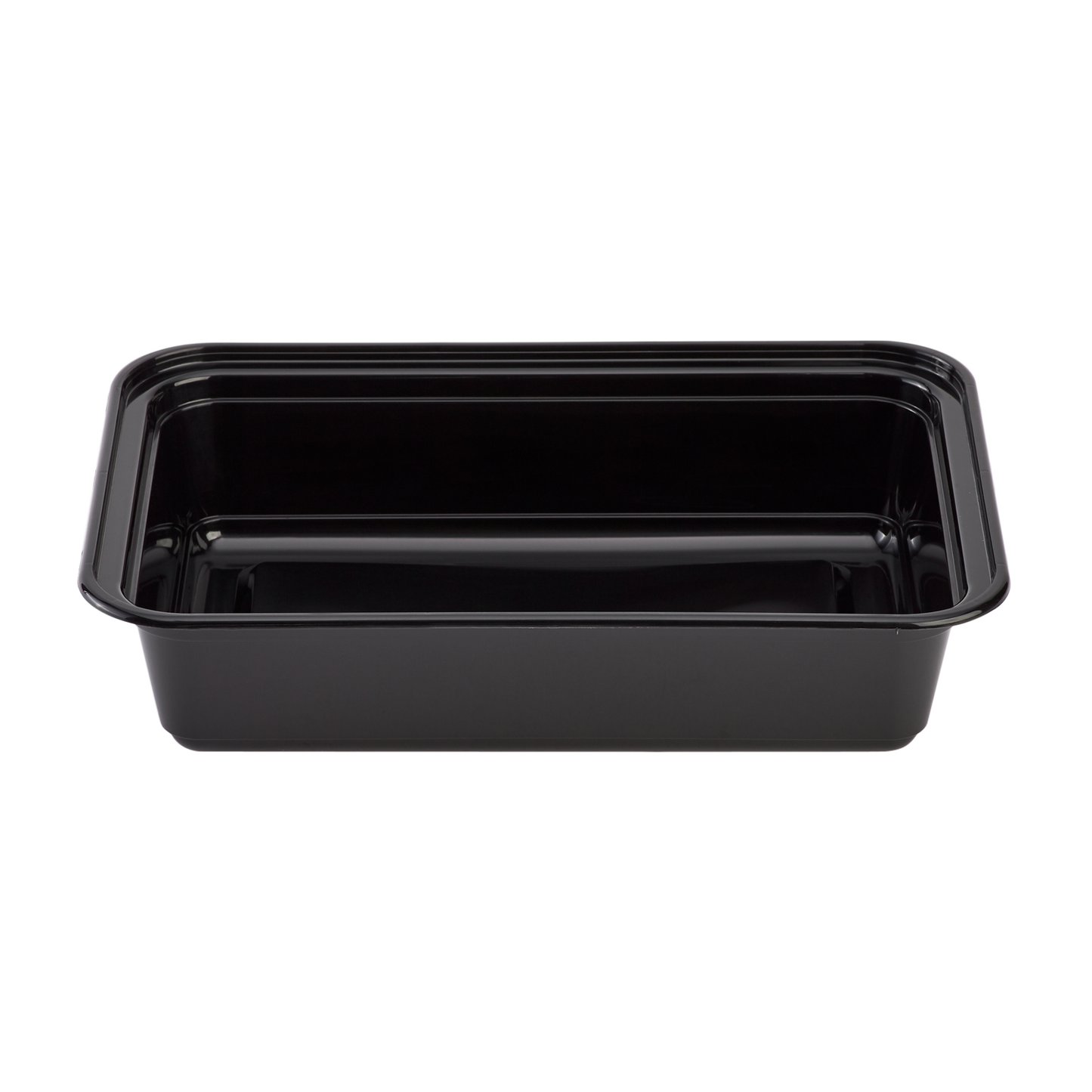 38oz Meal Prep Containers ~ Microwavable Rectangular Food Containers & Lids - Black - 150 ct-Karat