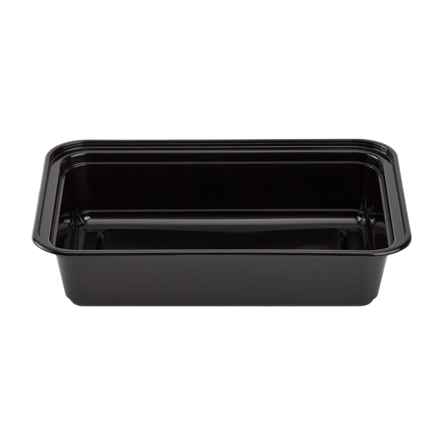 38oz Meal Prep Containers ~ Microwavable Rectangular Food Containers & Lids - Black - 150 ct-Karat
