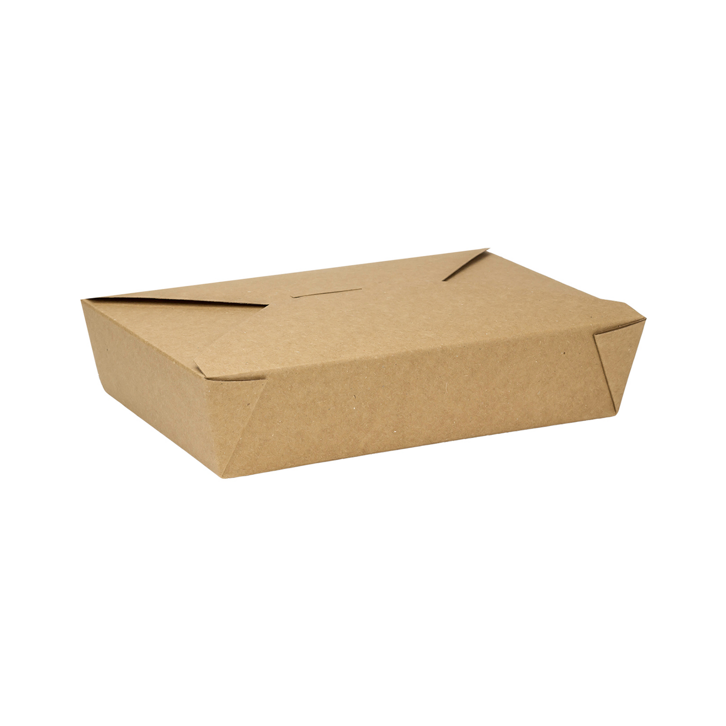 Karat 54oz microwavable folded paper takeout boxes number 2 kraft 200 count leak resistant food containers