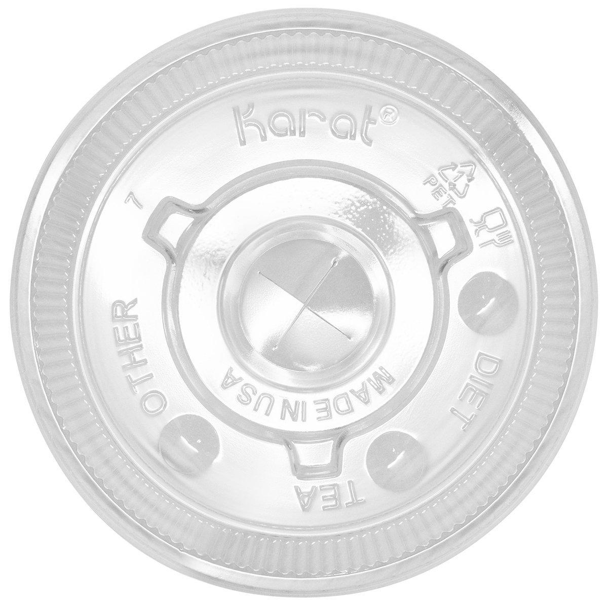 Karat 90mm PET Flat Lids - 1,000 ct-Karat
