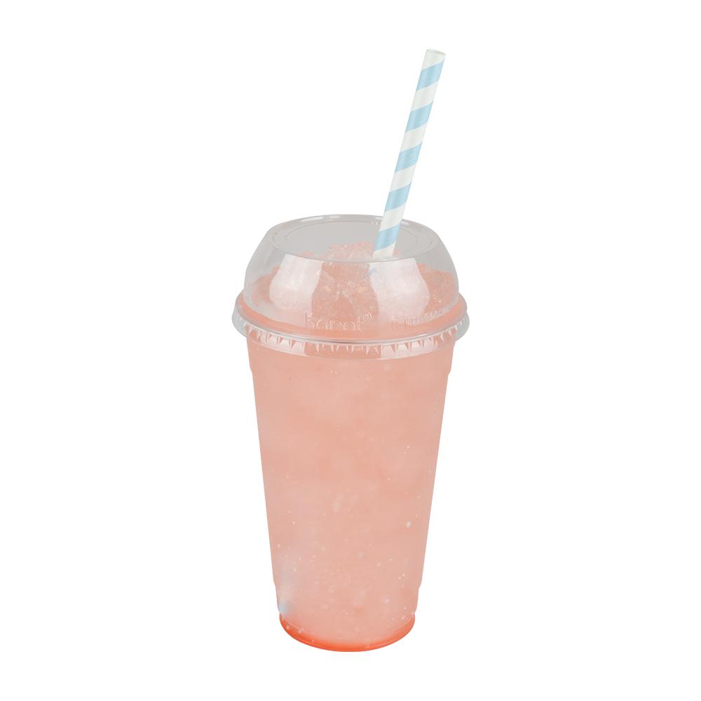 Paper Straws - Karat Earth 10.25" Giant Paper Spiral Straws (7mm) Wrapped - Blue & White (1,200 ct)-Restaurant Supply Drop
