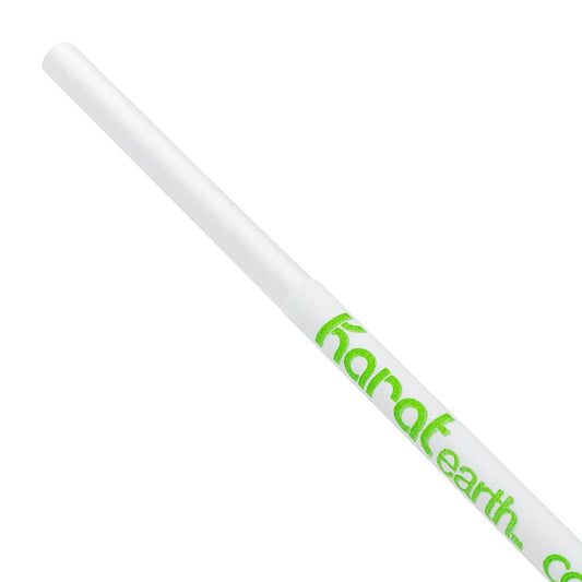 Karat Earth 9" Jumbo Paper Paper Straw (5mm) Wrapped - White (1,200 ct)-Restaurant Supply Drop