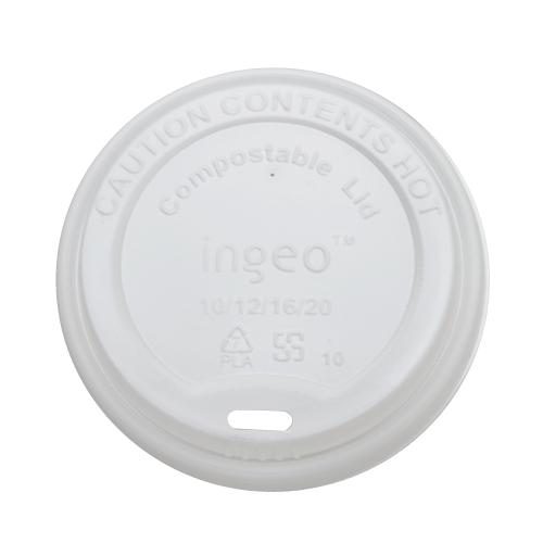 Karat Earth 10oz - 20oz Compostable Sipper Dome Lids (90mm) - 1,000 ct-Karat