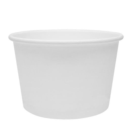 Karat Earth 16oz Eco-Friendly Paper Food Containers - White (114.6mm) - 500 ct-Karat