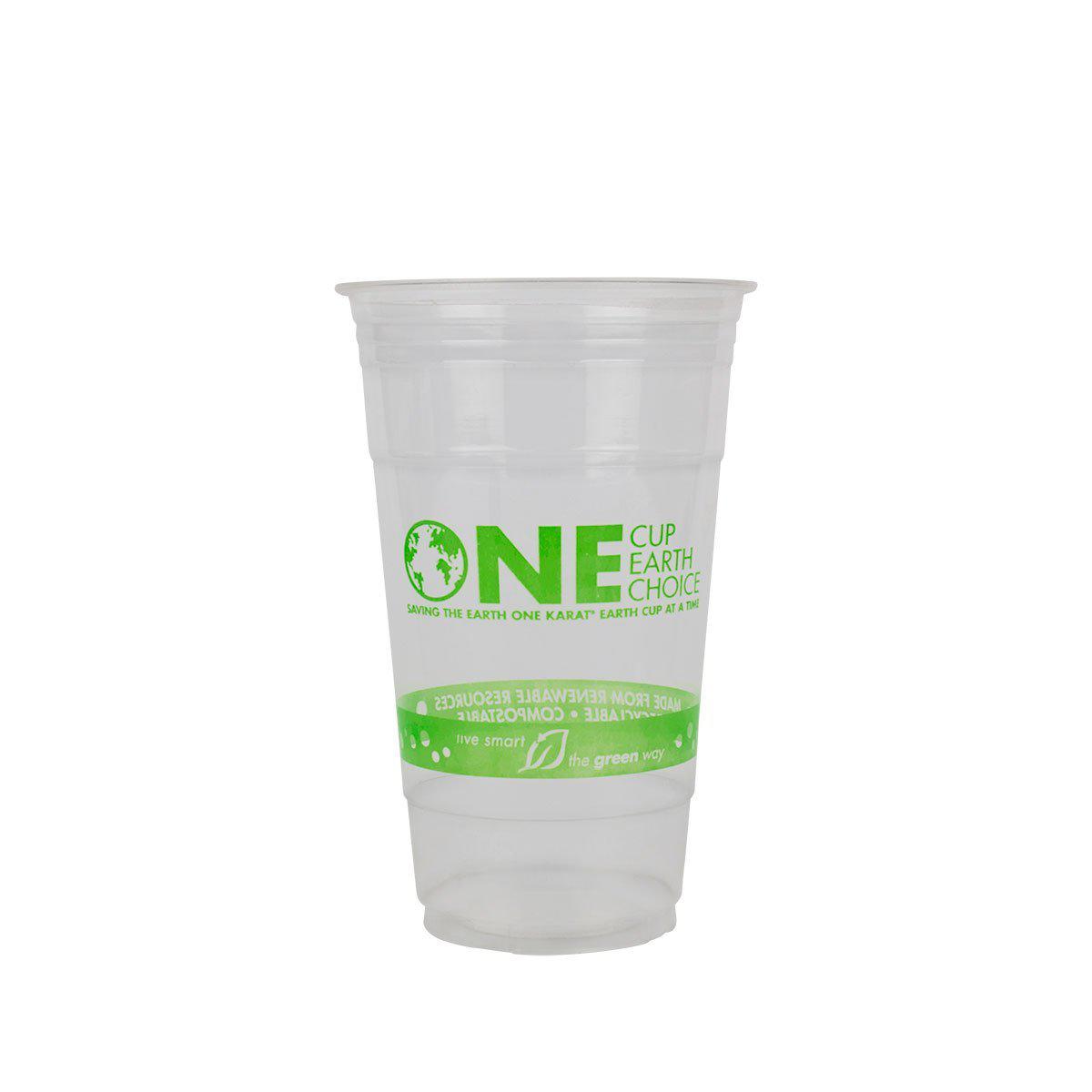 Karat Earth 24oz PLA Eco-Friendly Cup - Generic (98mm) - 600 ct-Karat