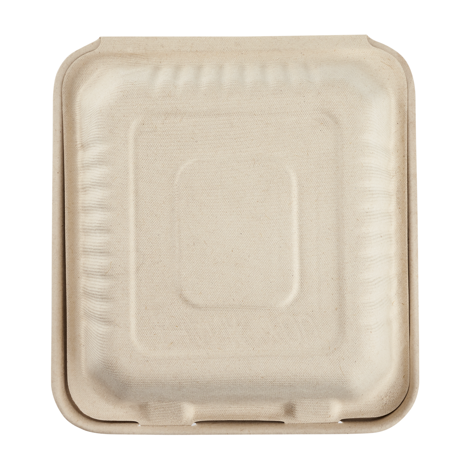 Large Biodegradable 3 Compartment Takeout Boxes - Karat Earth 8''x8'' Bagasse Hinged Containers - 200 ct-Karat