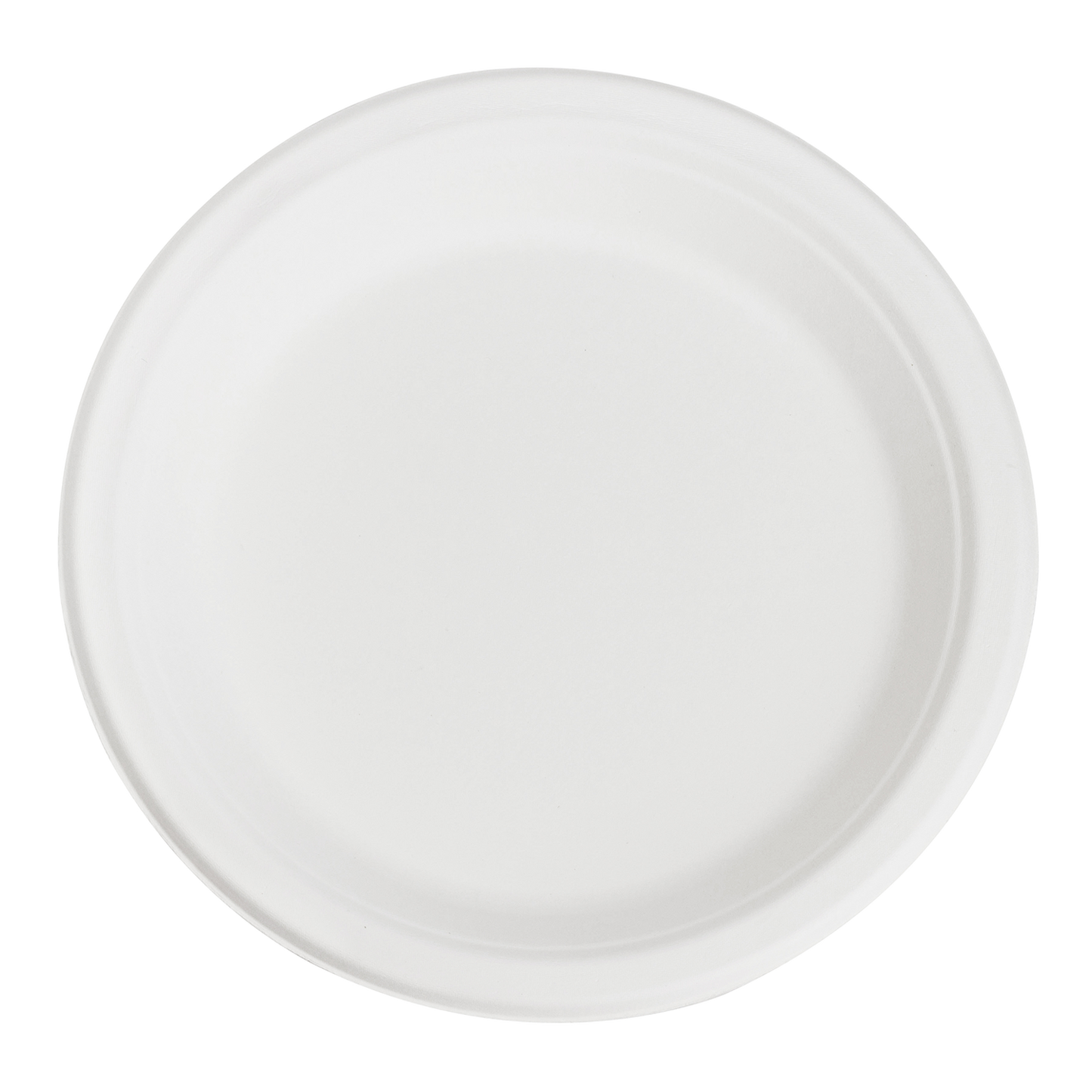 Karat Earth 9'' Compostable Bagasse Round Plates - 500 ct-Karat