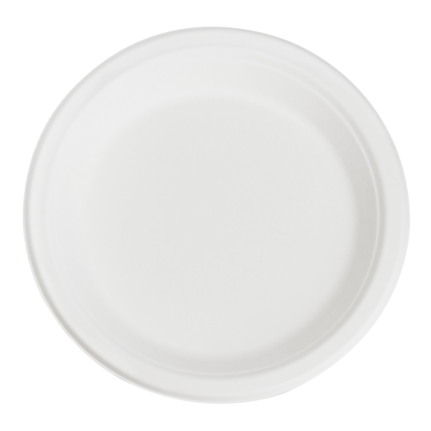 Karat Earth 9'' Compostable Bagasse Round Plates - 500 ct-Karat
