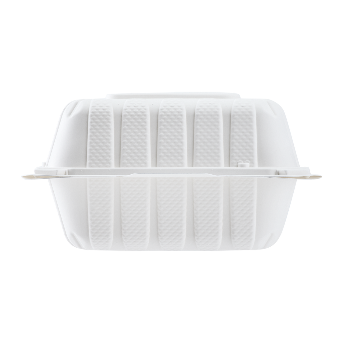 Small White Takeout Boxes - 6"x6" Mineral Filled Hinged Food Containers - Karat Earth - 400 ct-Karat