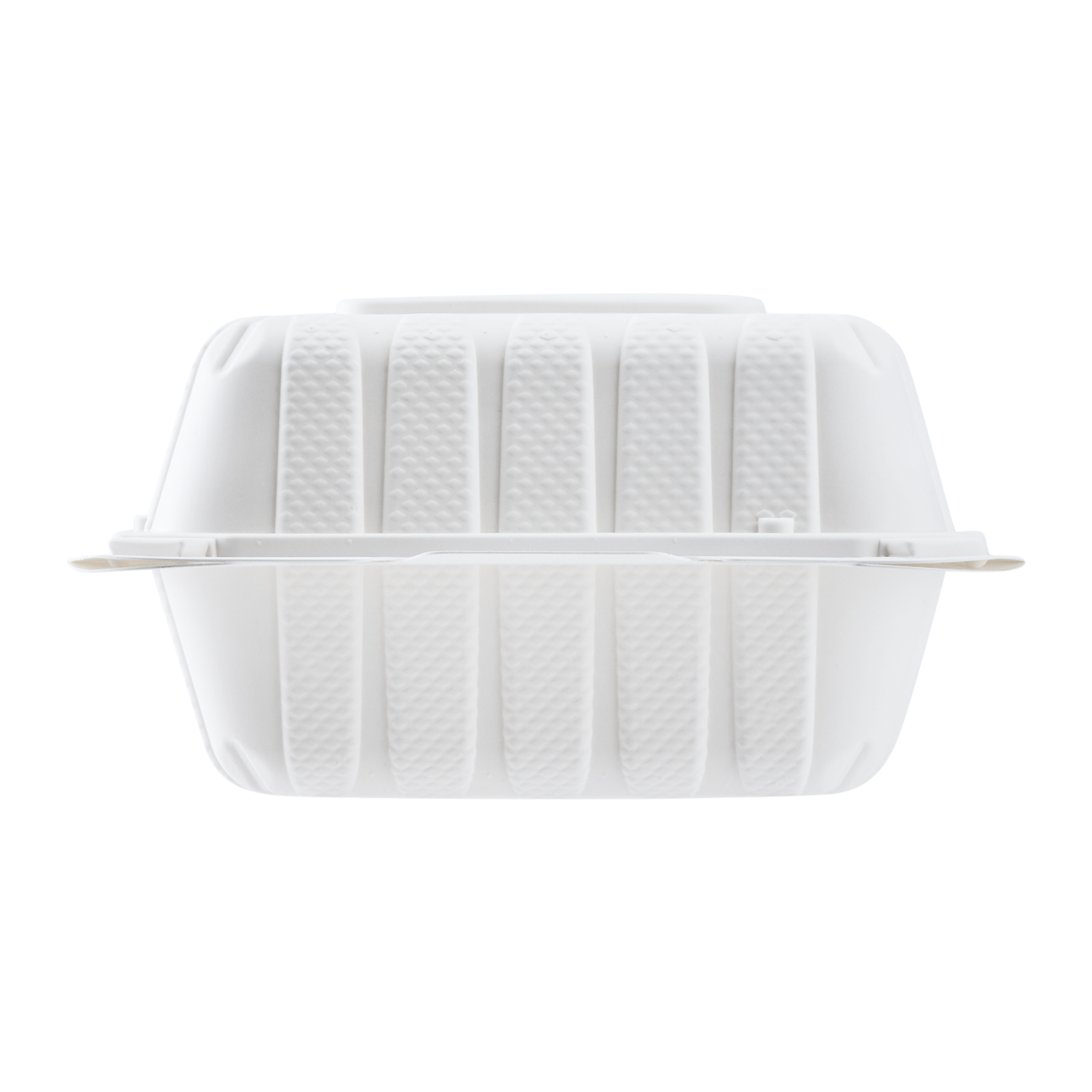 Small White Takeout Boxes - 6"x6" Mineral Filled Hinged Food Containers - Karat Earth - 400 ct-Karat