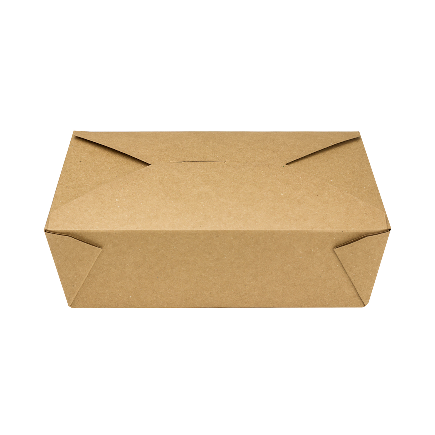 Kraft Microwavable Folded Paper #3 Take-Out Container - Karat Large Fold-To-Go Box - 76oz - 7.8" X 5.5" X 2.4" - 200 Count-Karat