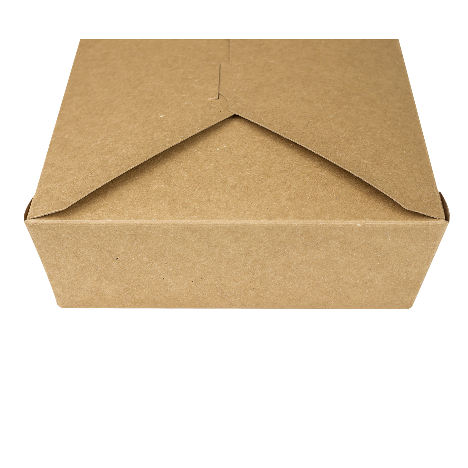 Kraft paper fold to go takeout boxes by Karat 54oz microwavable leak resistant containers for restaurant takeout and food packaging