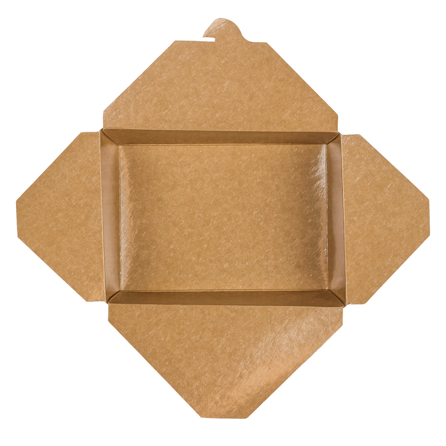 Kraft Microwavable Folded Paper #3 Take-Out Container - Karat Large Fold-To-Go Box - 76oz - 7.8" X 5.5" X 2.4" - 200 Count-Karat