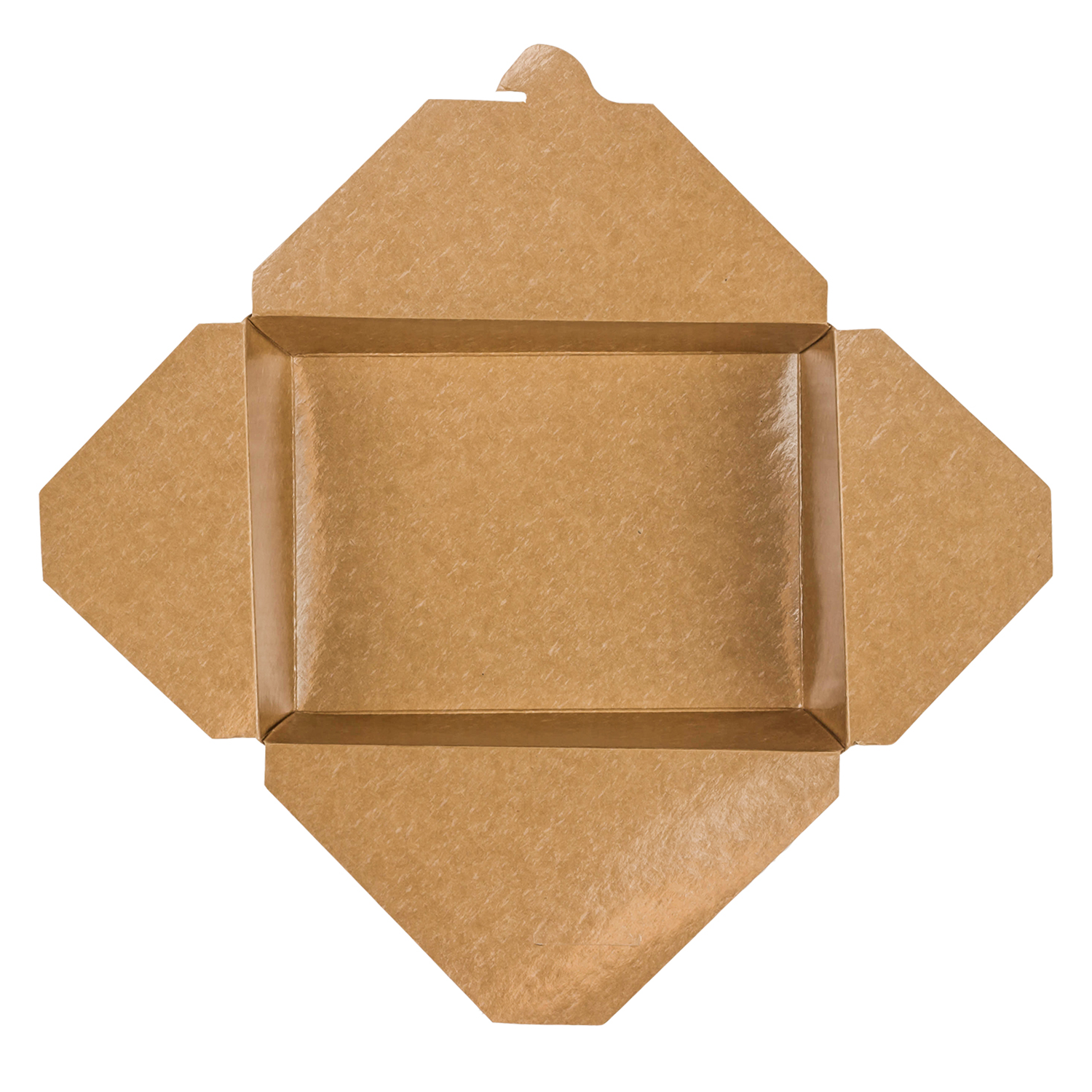 Kraft Microwavable Folded Paper #3 Take-Out Container - Karat Large Fold-To-Go Box - 76oz - 7.8" X 5.5" X 2.4" - 200 Count-Karat