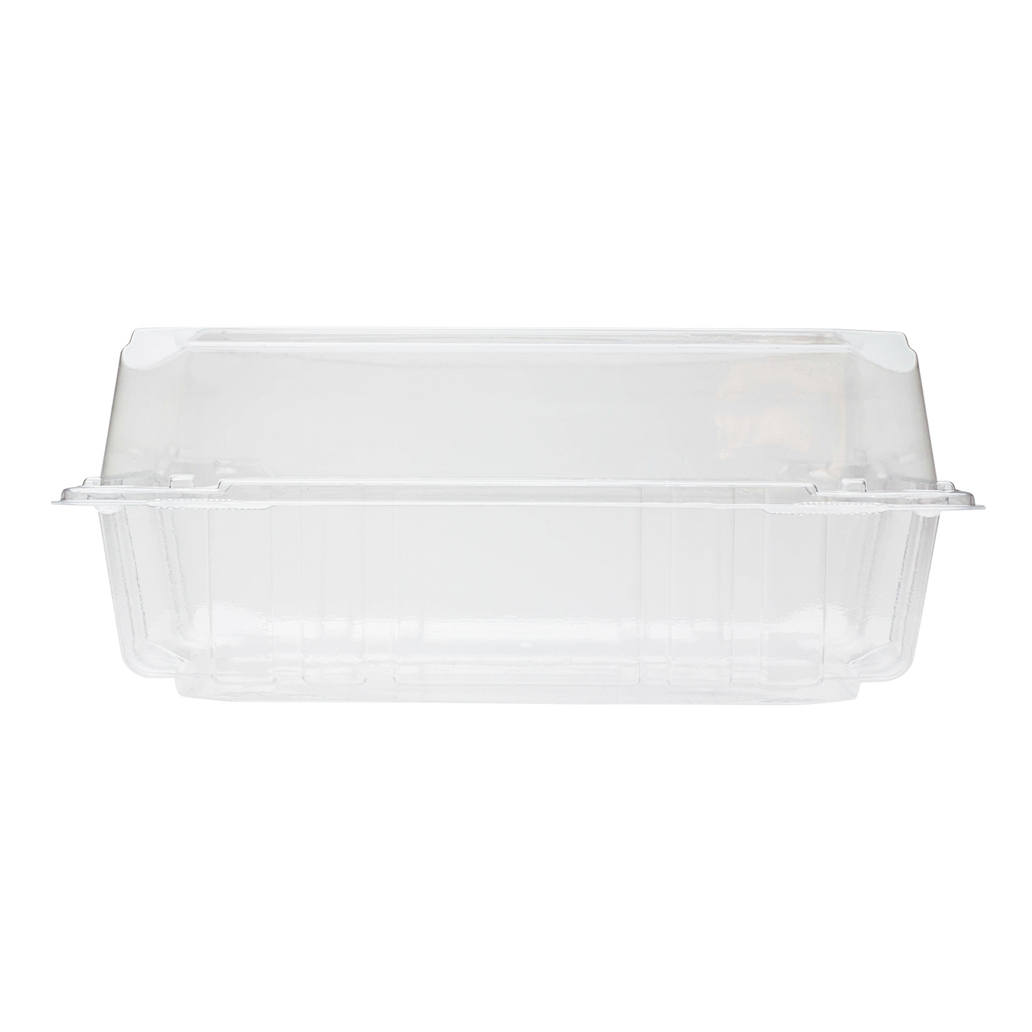 8''x8'' Hinged Containers - Large Clamshell Takeout Boxes - Karat PET Plastic - 250 count-Karat