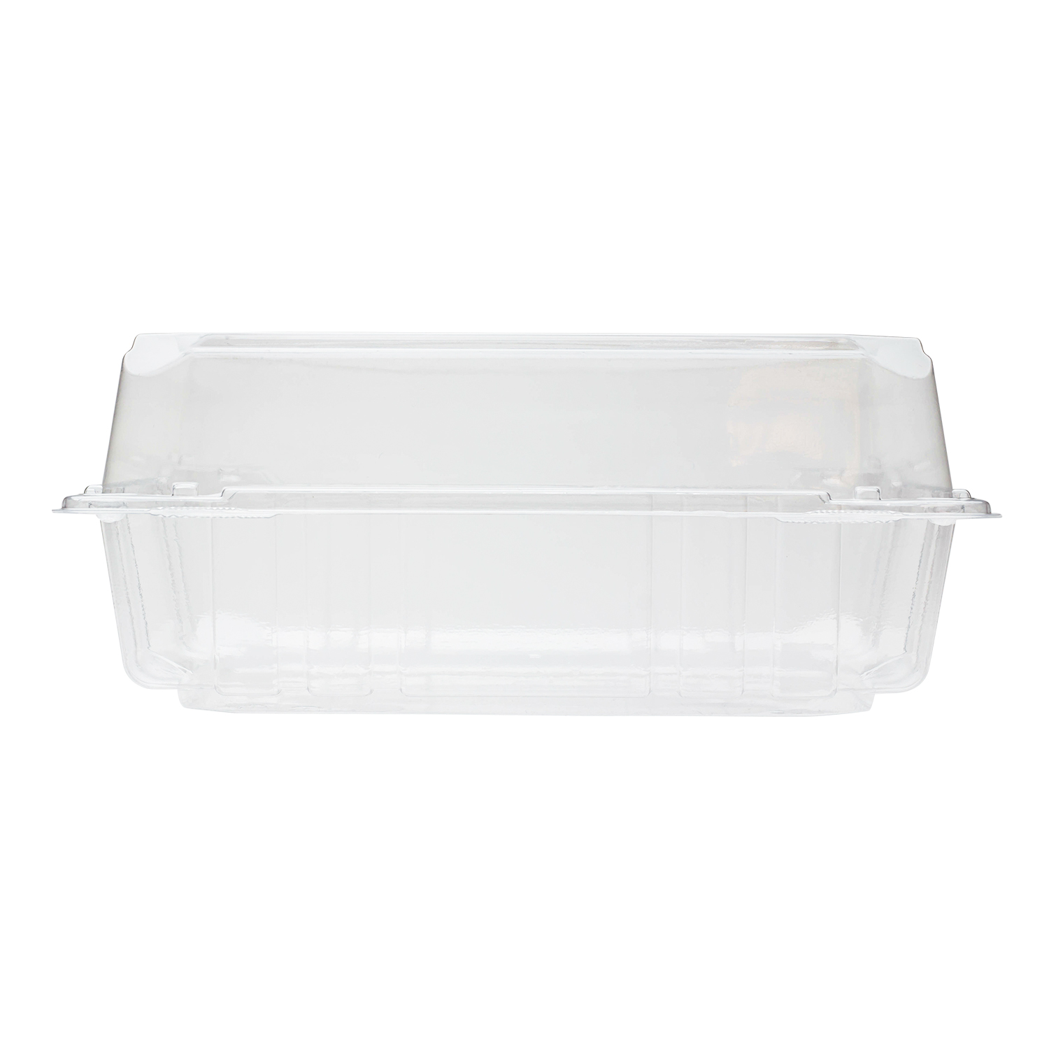 8''x8'' Hinged Containers - Large Clamshell Takeout Boxes - Karat PET Plastic - 250 count-Karat