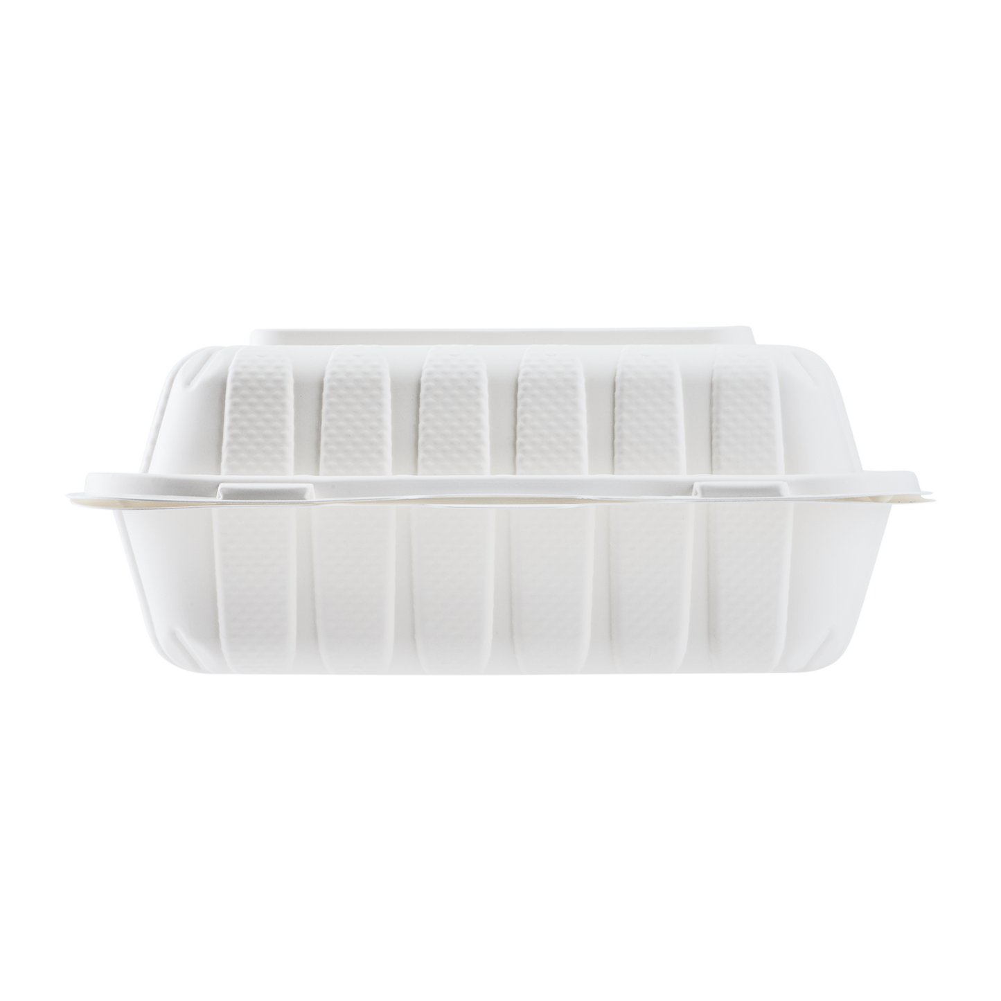 Large White Takeout Boxes - 8"x8" Mineral Filled Hinged Food Containers- Karat Earth 200 ct-Karat