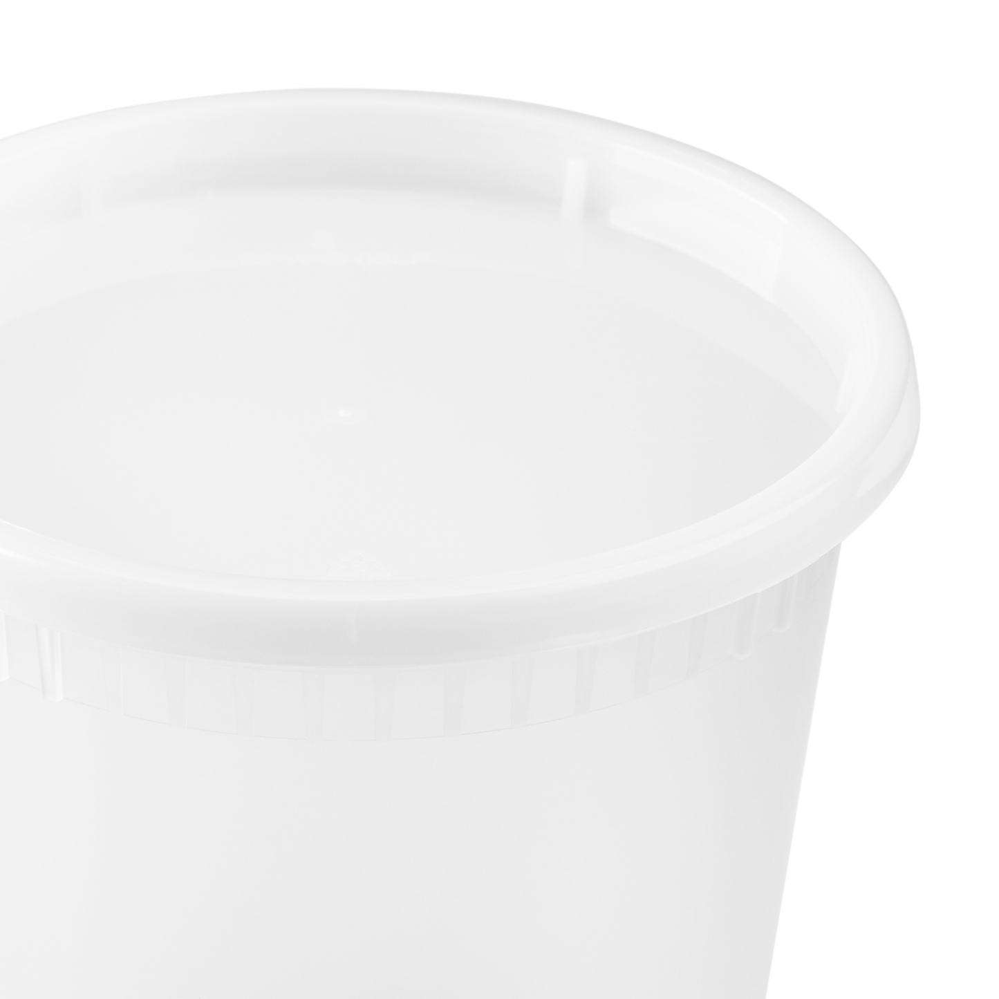 24oz Injection Molded Deli Containers with Lids - 24 oz Plastic Soup Containers - 240 ct-Karat